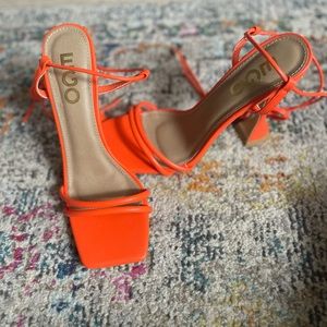 Orange EGO heels